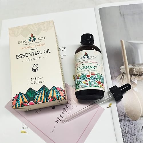 Miniatura 9 de Aceite esencial de romero, aceite esencial de menta, 4 onzas, aceite de romero puro para cabello, piel y hogar, difusor de 4 onzas líquidas