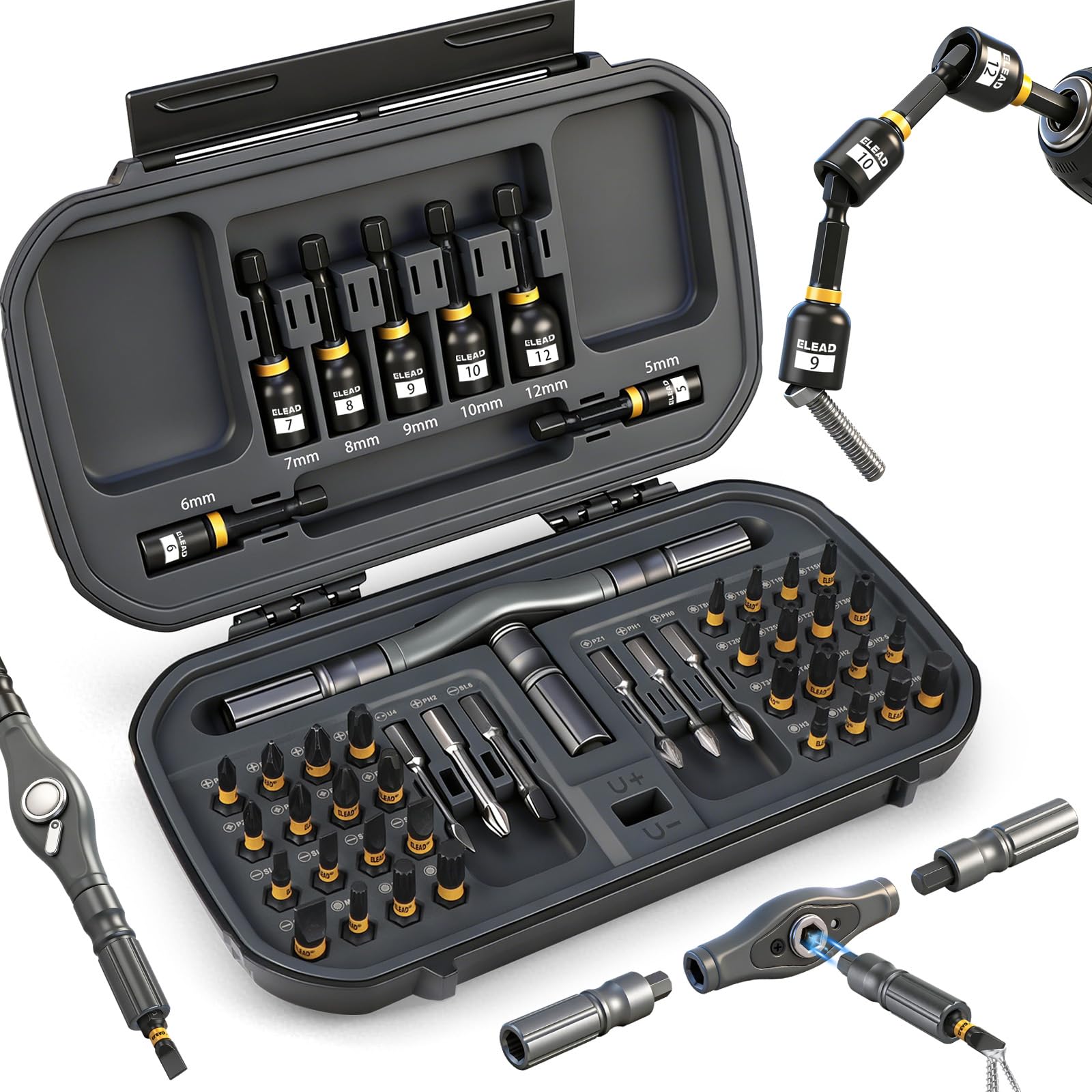 21-Piece Allen Wrench Hex Drill Bit Set - Magnetic & Durable -10