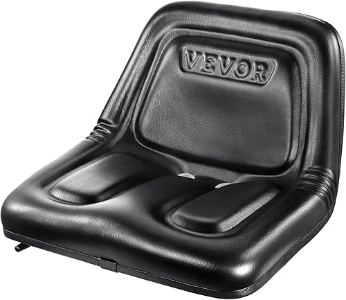 Miniatura 12 de VEVOR Asiento universal Tracor, asiento de cortacésped con micro interruptor y orificios de drenaje, asiento de tractor de ranura extendida de 6.3 a