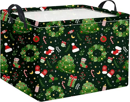 Miniatura 7 de Cesta rectangular de almacenamiento para niños, cesta de almacenamiento para bebés con asas para el hogar, cocina, niños y niñas, lindo contenedor