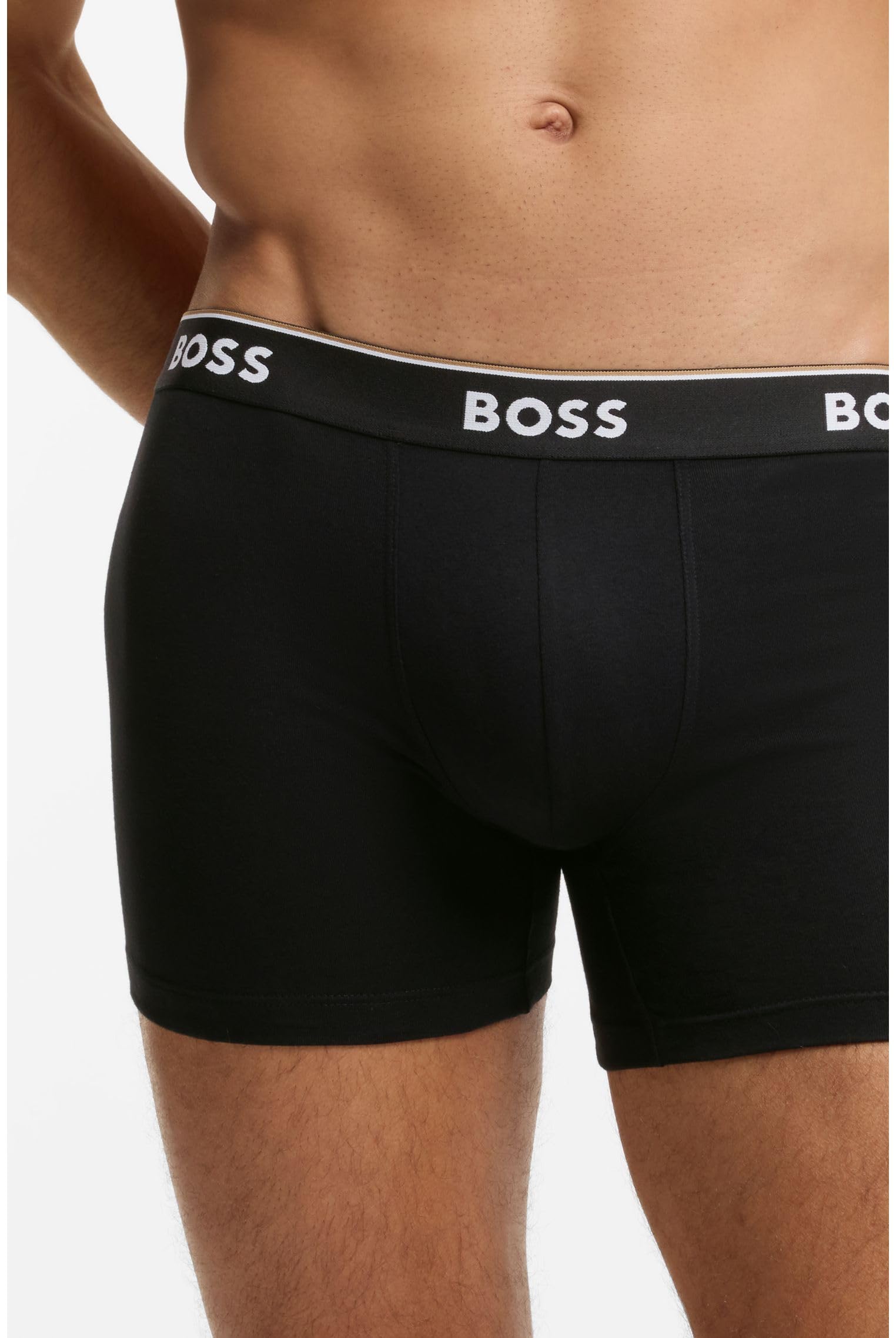 Boss Mężczyźni Brief Bokserki, Szary, L