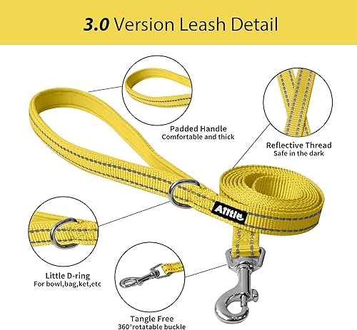 Miniatura 53 de AIITLE Arnés Escalonado para Perro y Juego de Correa - Chaleco Arnés a Prueba de Escape Sin Tirones con Malla Suave y Bandas Reflectantes, Arneses