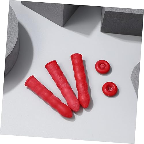 Miniatura 6 de IMIKEYA 20 unids boquilla cubierta protectora calafateo tapas tapas de punta de calafateo sellador protector ing mangas sellado emulsión vidrio rojo