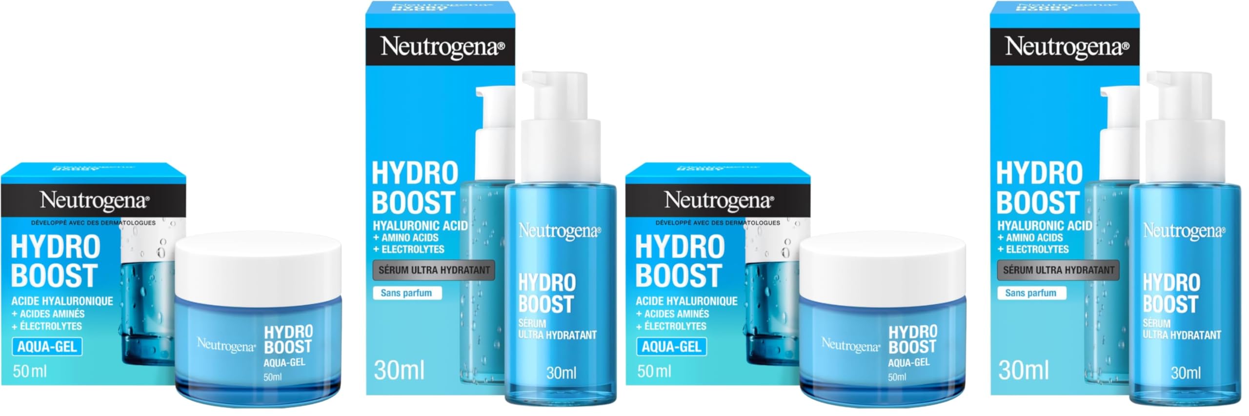 Neutrogena Ensemble de Soin Complet Hydro Boost Sérum plus Aqua-Gel - 12