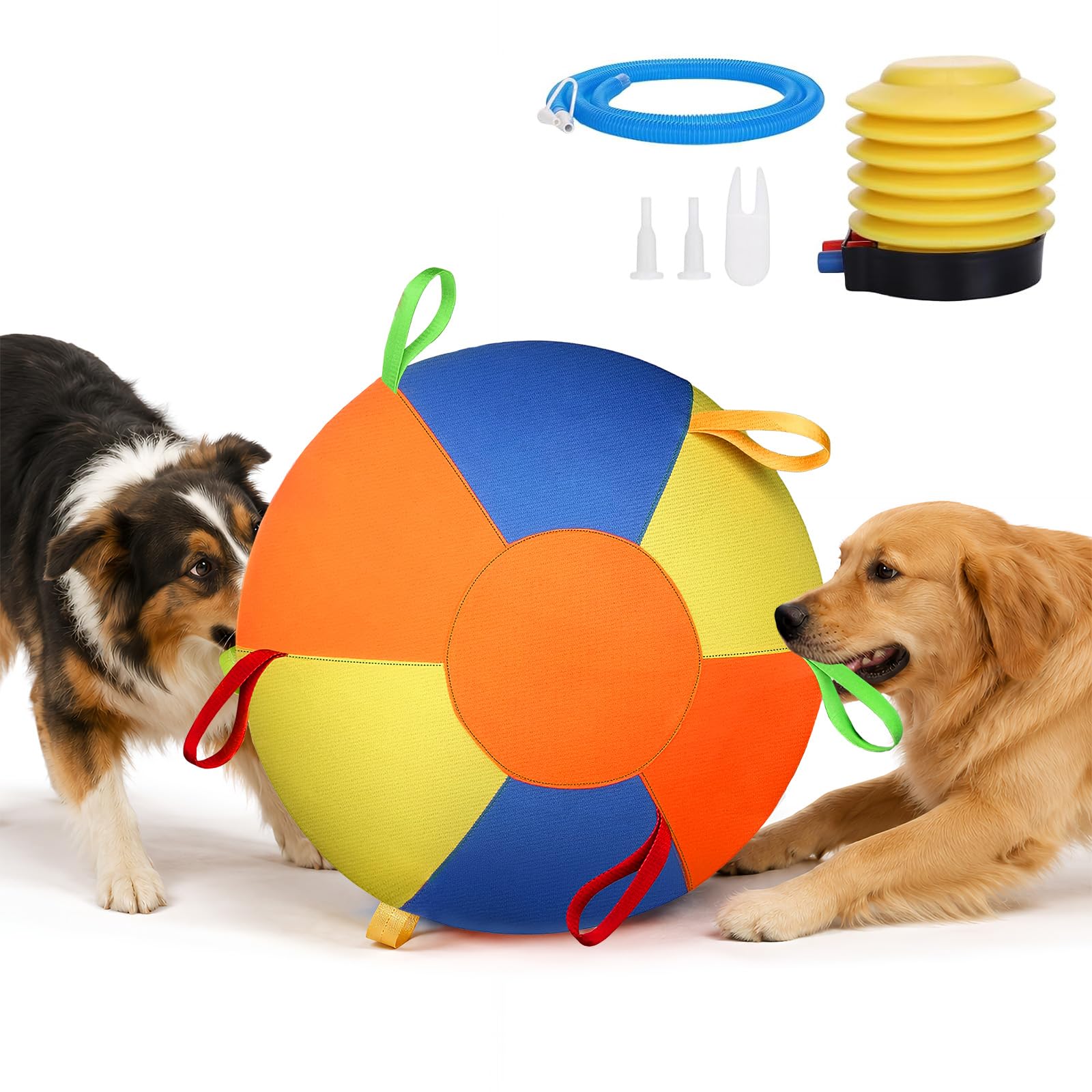 Herding - Balle interactive pour chien - Jouet interactif - Durable - Jouet à mâcher - Design résistant aux morsures - Pour chevaux et moutons