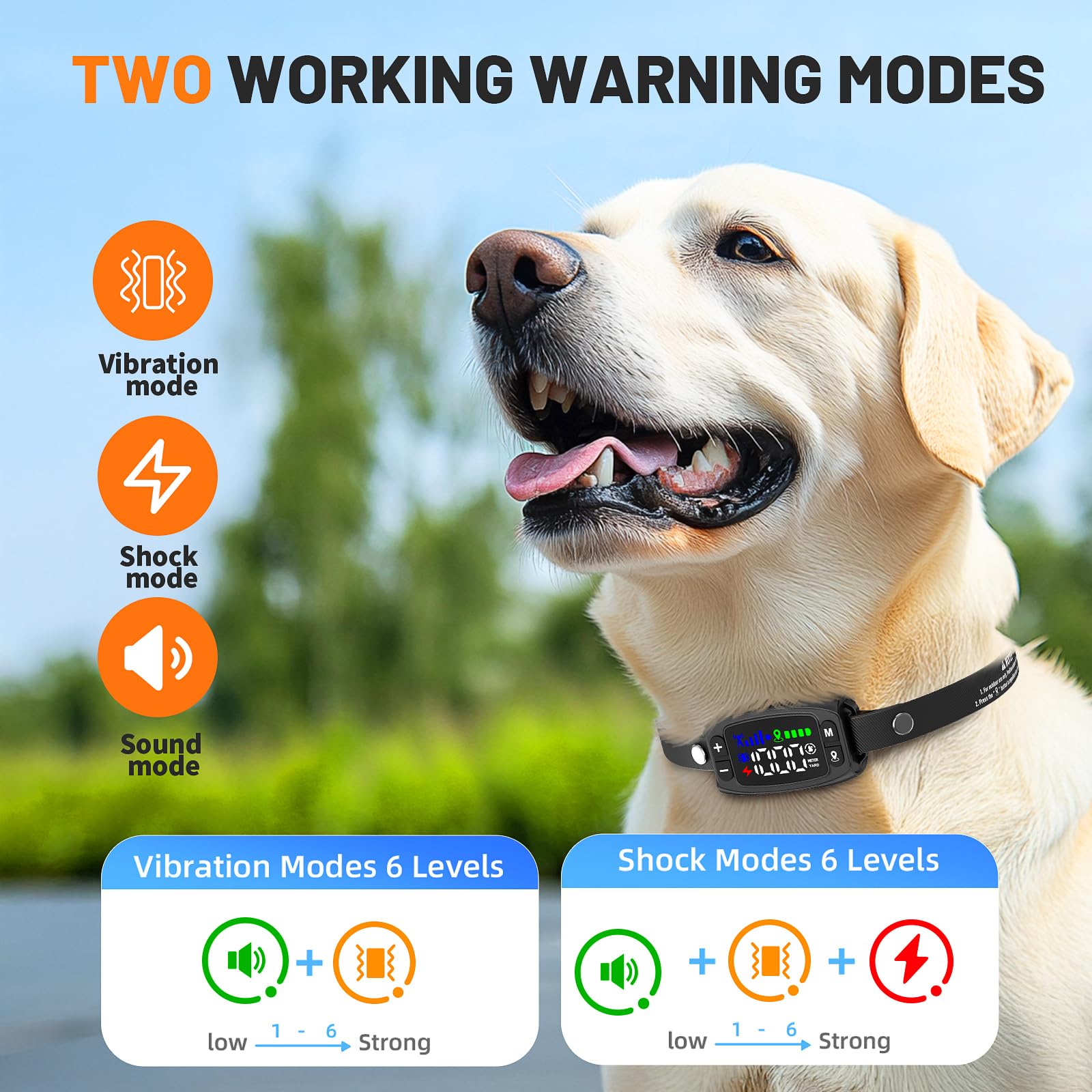 Collier Anti Fugue sans Fil GPS pour Chien, 1000M Réglable Amélioré, Chien Électrique Système Clôture