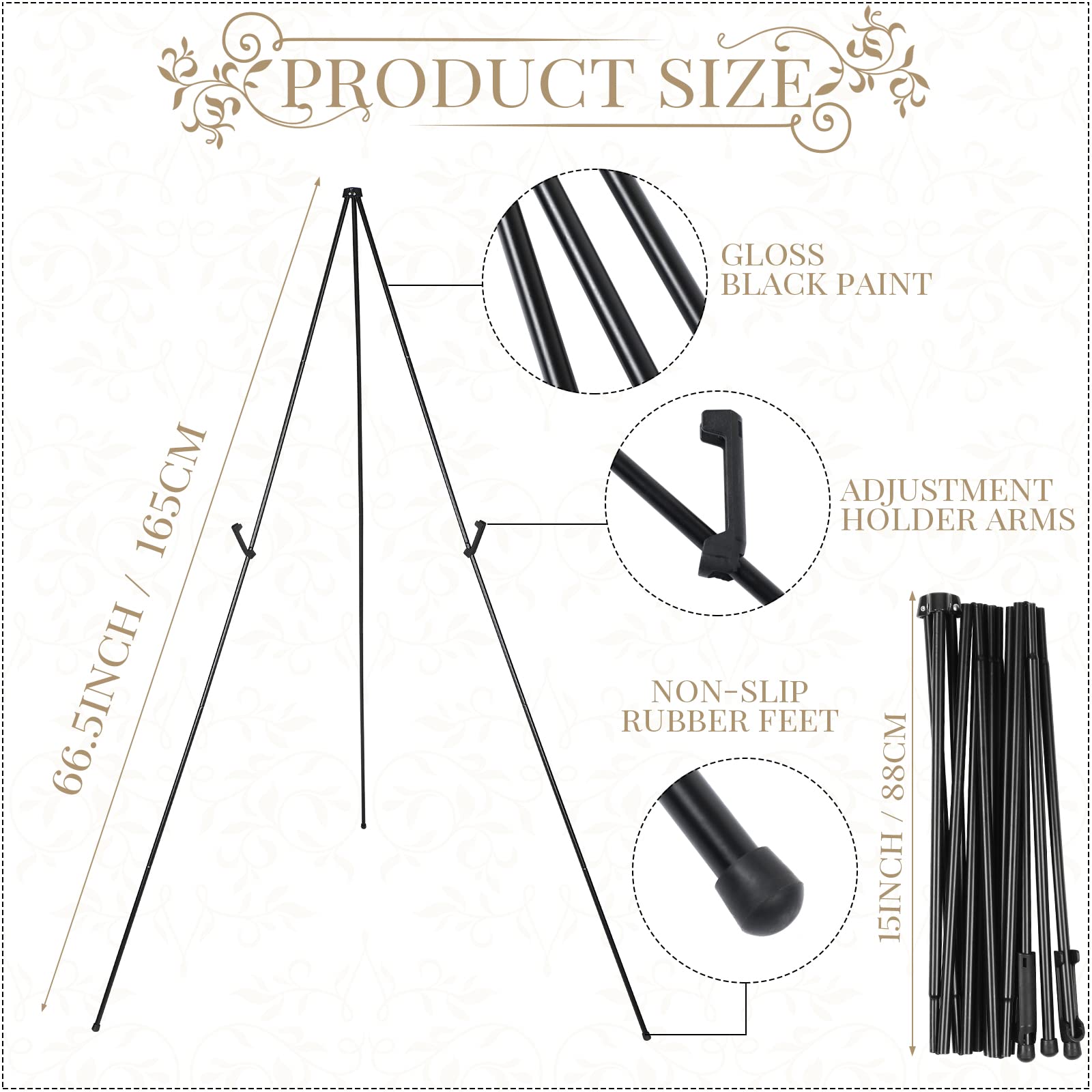 Amazon.com: Yexiya 10 Pcs 65 Inch Easel Stand for Display