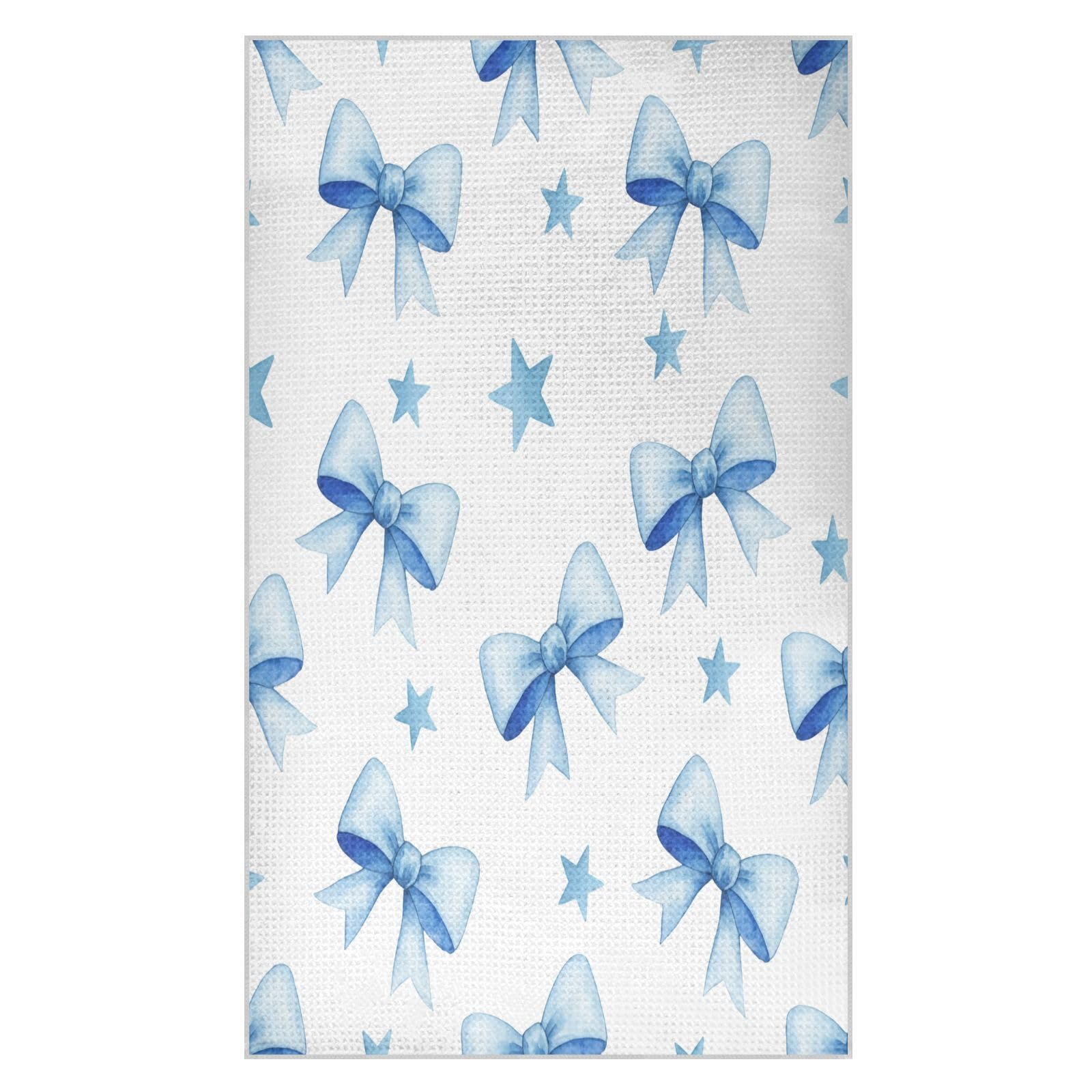 BURSTDDY Bow Kitchen Towels,Absorbent Dish Towels 2 Pack
