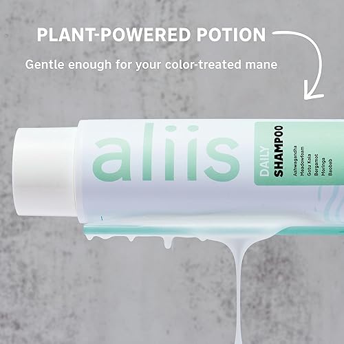 Miniatura 3 de ALIIS Champú diario – Champú suave, sin sulfatos para todo tipo de cabello, fórmula ligera, hidratante, pH equilibrado para uso diario, seguro,