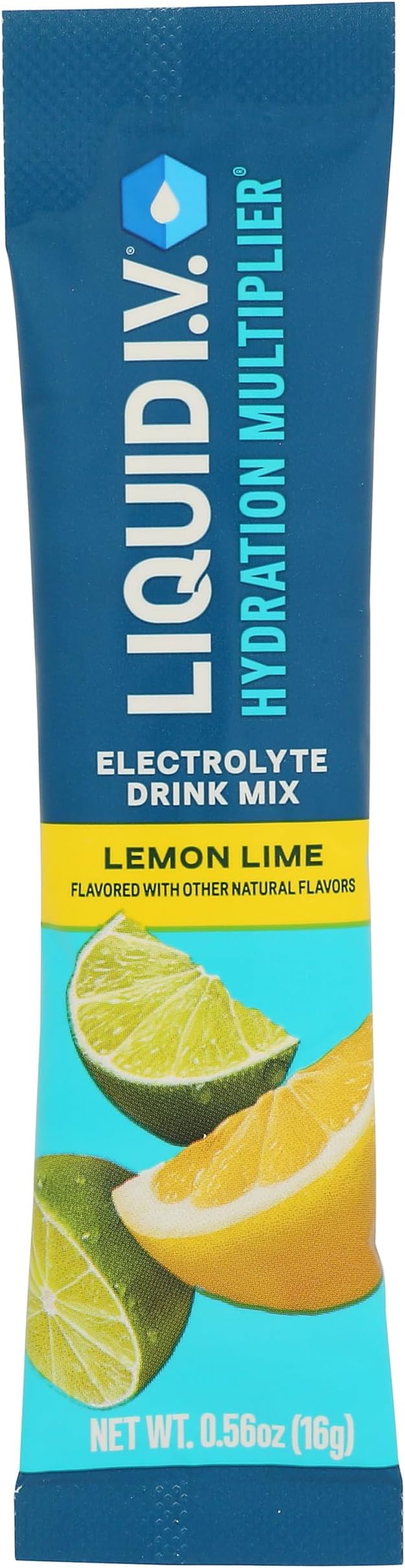 LIQUID IV Lemon Lime Hydration Drink Mix Single, 0.56 OZ