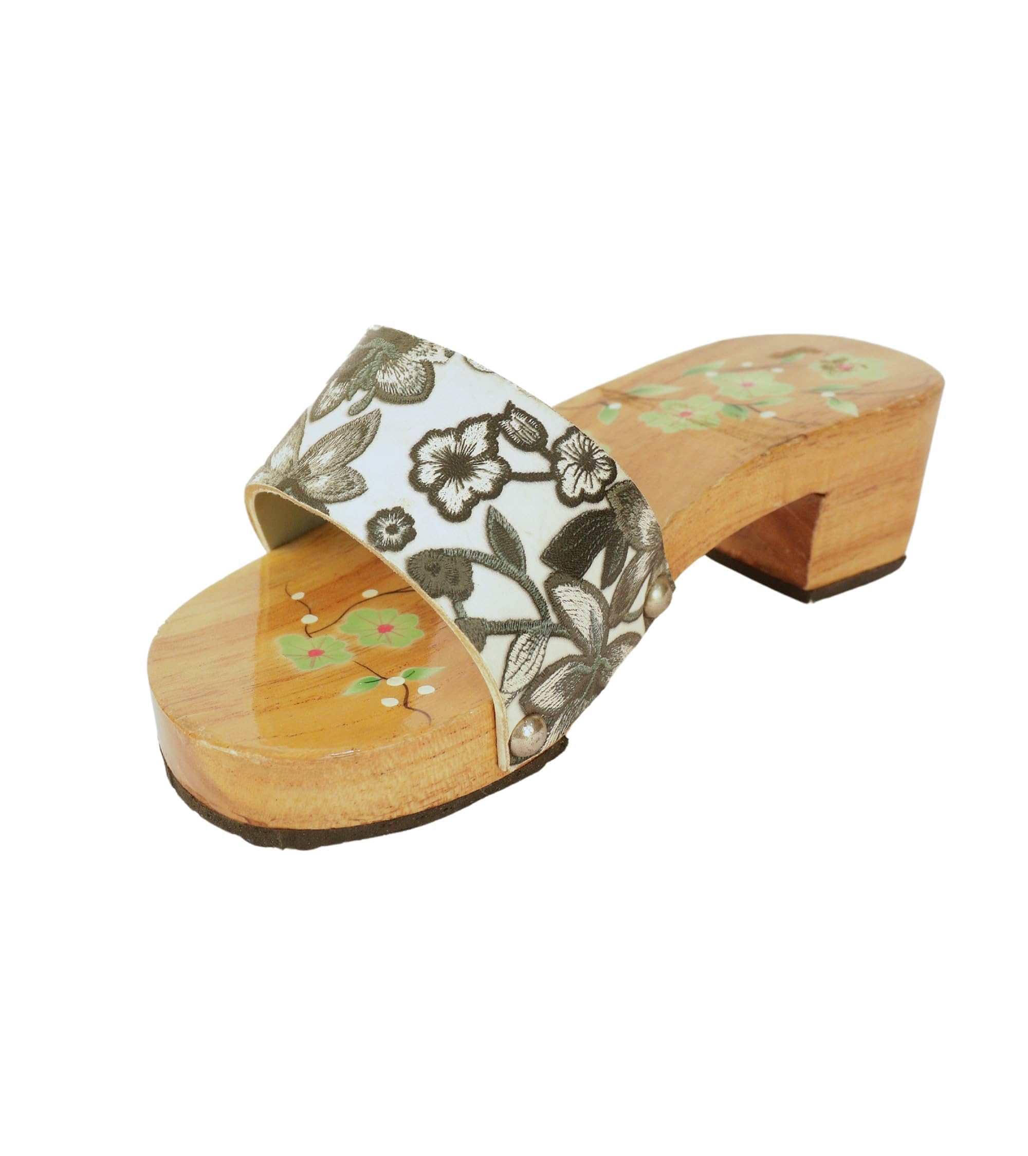 Premsons® Embriodered Flip-Flop Wooden Sandals for Girls -Black (Size-26) (B0CY2NW9RH) Amazon Price History, Amazon Price Tracker
