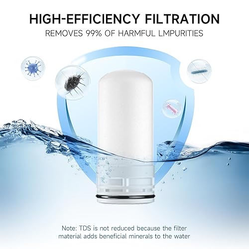 Miniatura 4 de Filtro de agua para grifo de fregadero, con filtro de agua giratorio de 360 grados, purificador de agua para fregadero de cocina, filtro de agua de