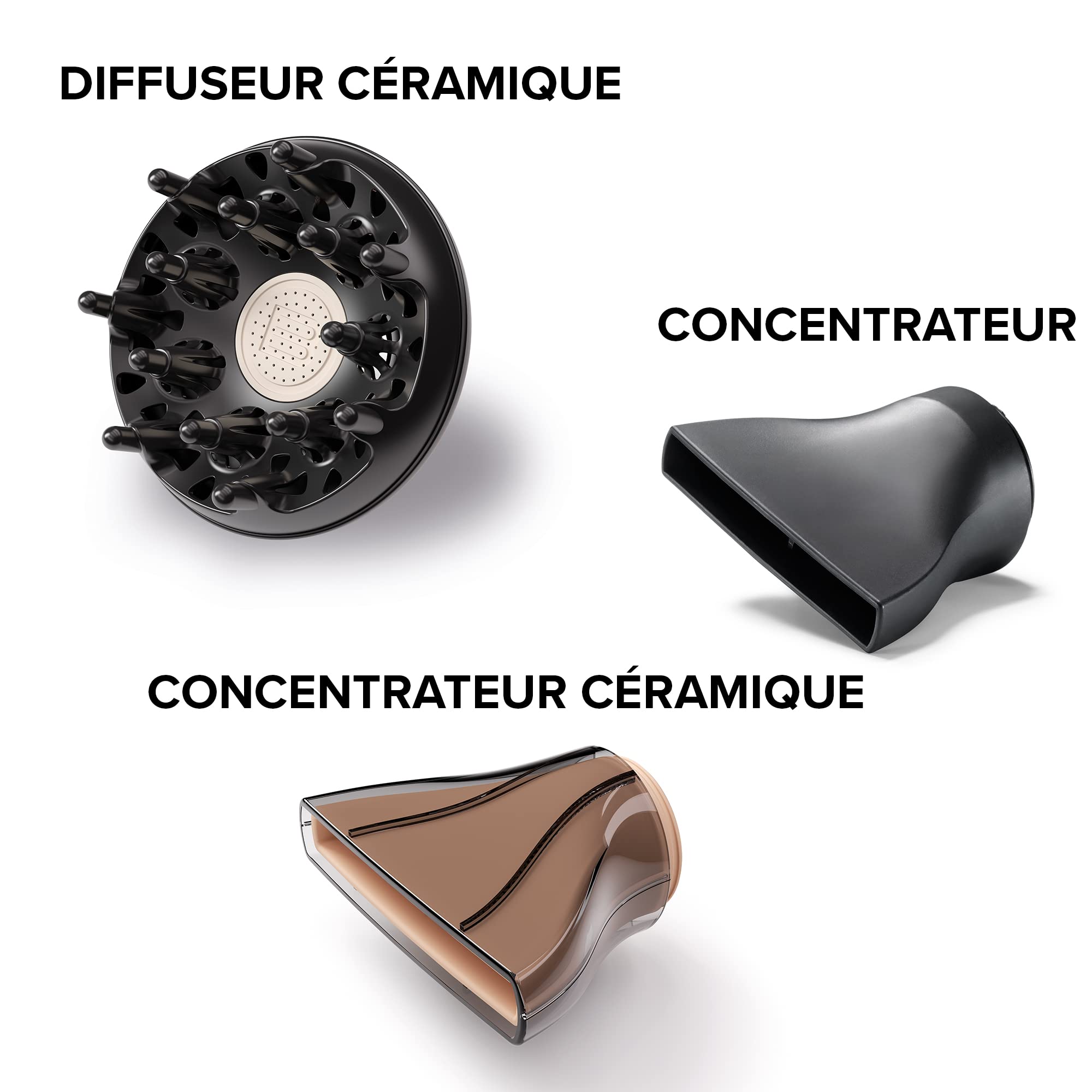 Bellissima Sèche Cheveux Professionnel Technologies Céramique et Ionique - Embout Étroit et Diffuseur - My Pro Ceramic P5 3800 - Séchage Professionnel Cheveux Doux, Soyeux et Hydratés - 2300 W