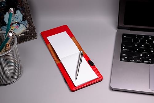 Miniatura 8 de LaserGram Mini bloc de notas, bandera de Texas, grabado personalizado incluido (negro con oro)