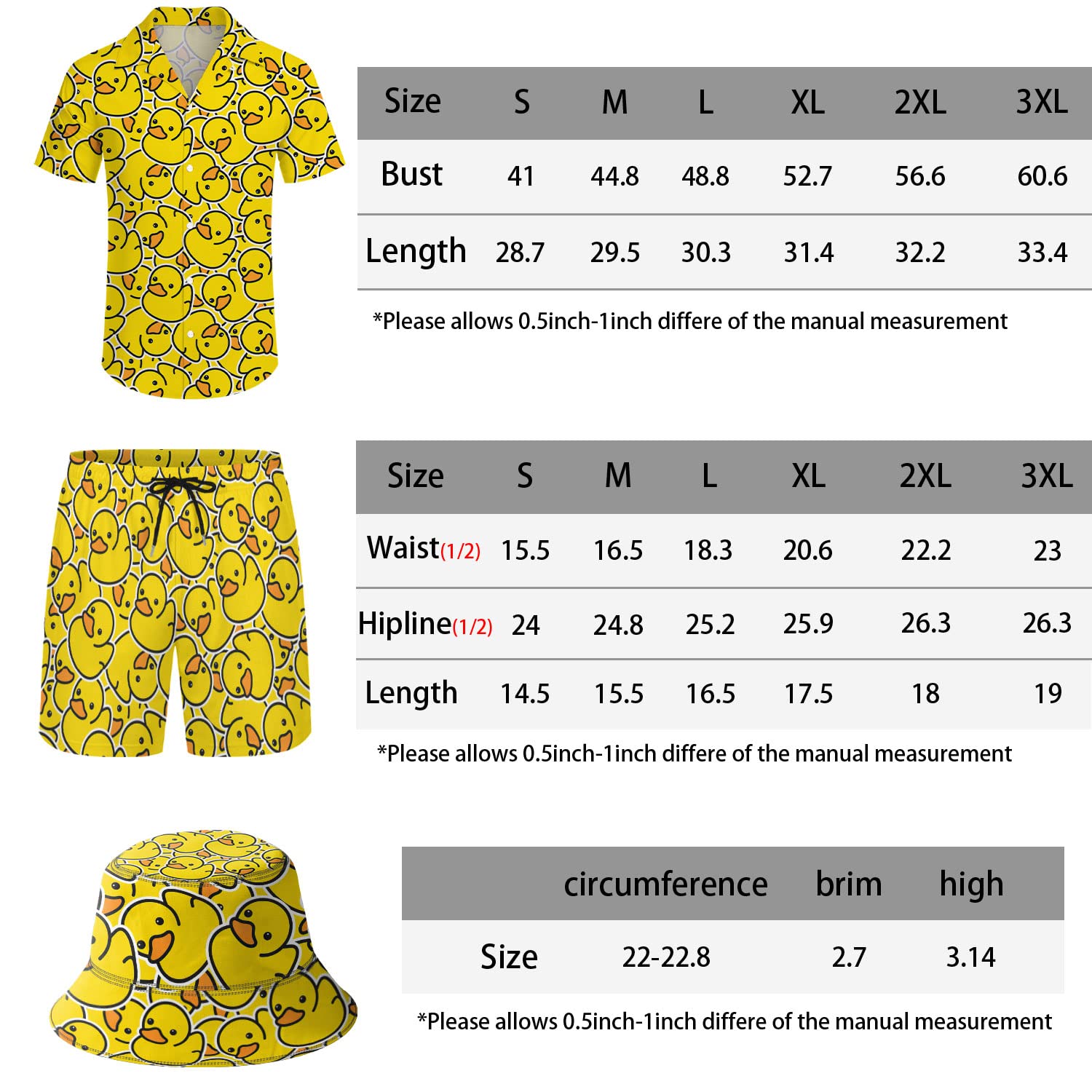 Ensemble chemise et short des années 80 et 90 pour homme avec chapeau cloche