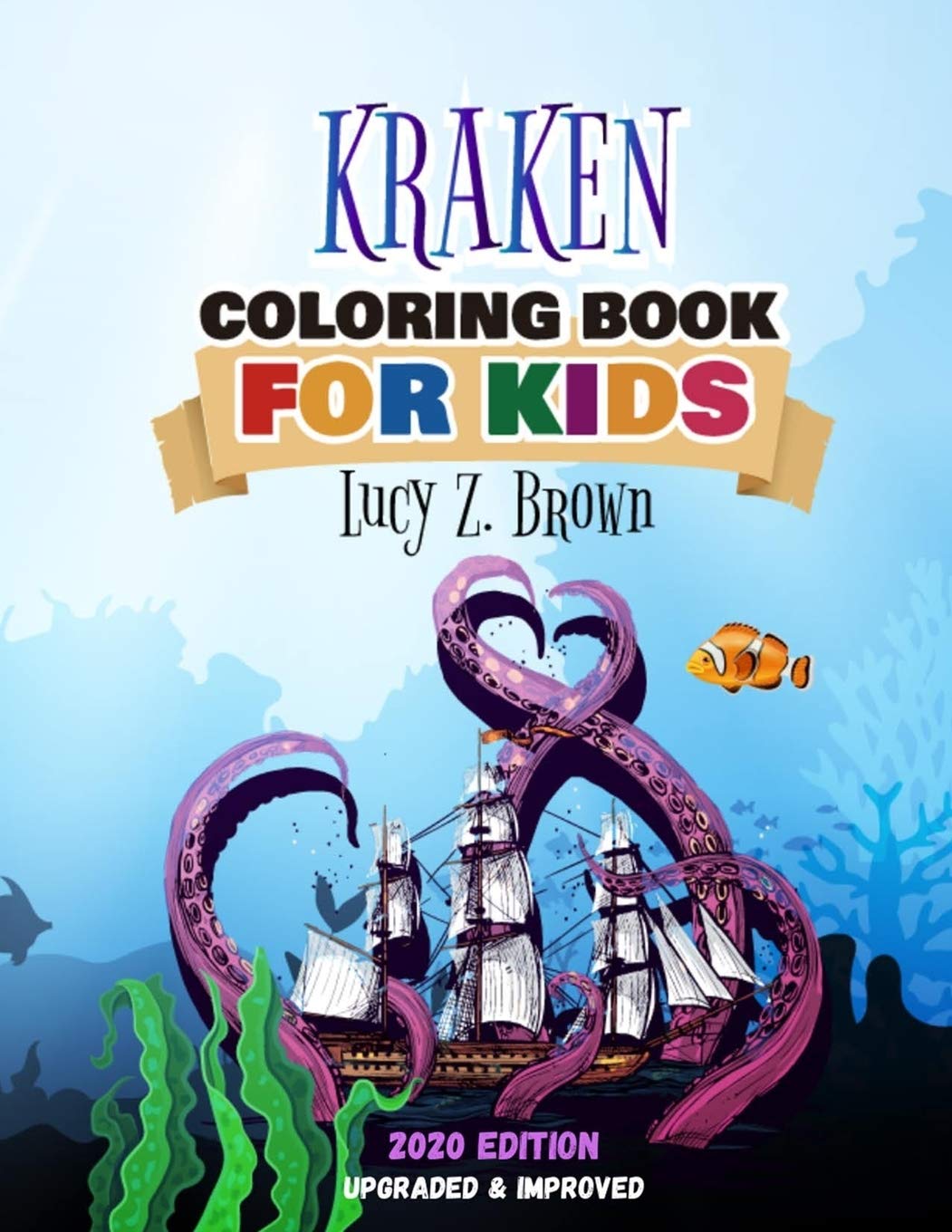 Kraken coloring book for kids