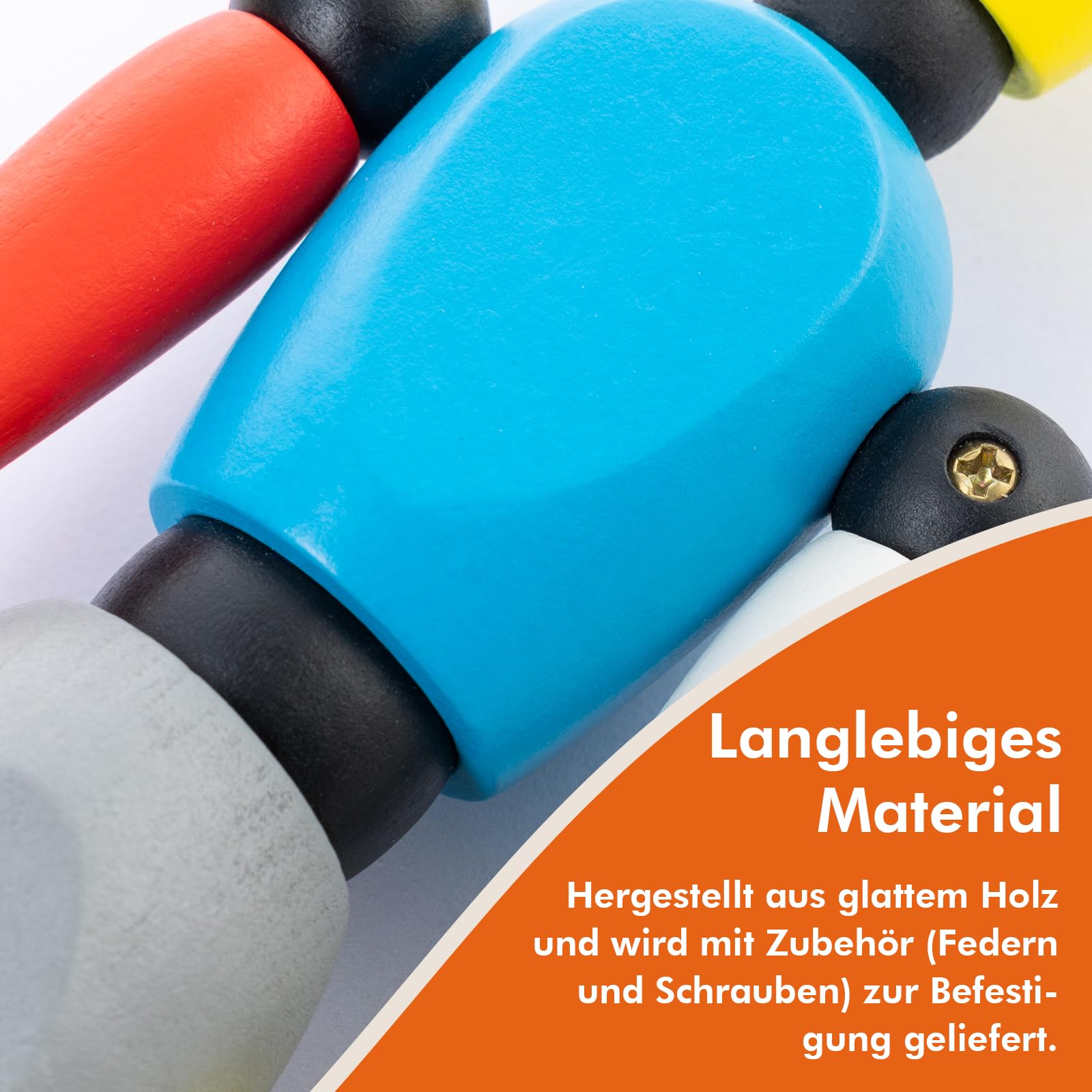 COOZEE 30 cm Modell Puppe Gliederpuppe, Männlich aus Holz, Flexibler Mannequin, Holzpuppe zum Zeichnen Für Anfänger, Profis und Künstler, Mehrere Farben