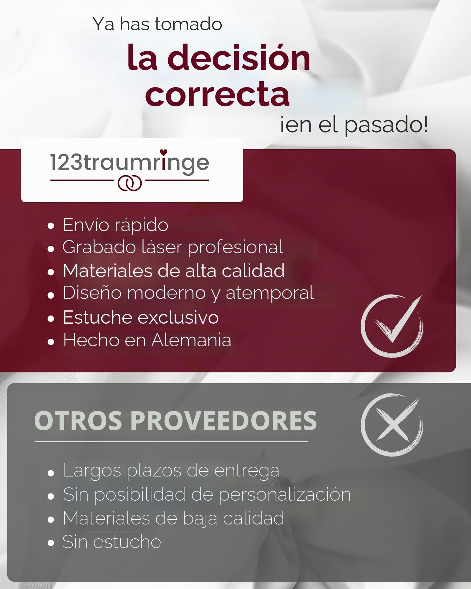 123traumringe Anillos de boda en carbono y titanio, anillos de pareja con 3 circonitas y estuche, anillos de boda grabables con tamaño 50-70 mm,compromiso de en 7 mm de ancho, P28