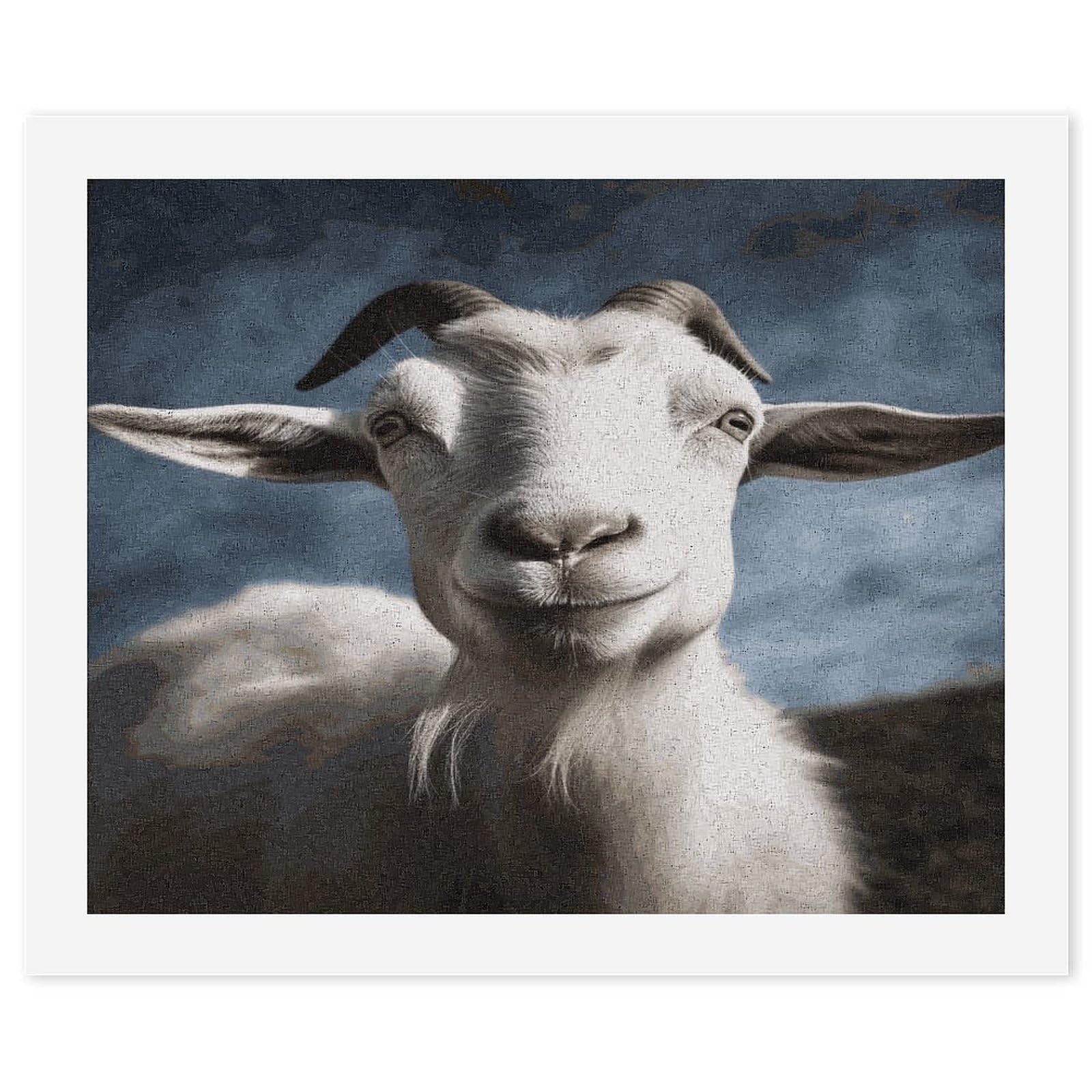 MUSM DIY Digital Painting Goat Paint by Numbers Kit for Adults Canvas Digital Oil Painting Kit for Beginners Easy Paintings by Numbers for Home Wall Decoration
