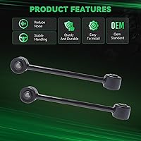 Vista 52 de AUQDD 2 unidades K80766 (para modelos de 8 lengüetas y 4WD) barra estabilizadora delantera compatible con Do-dge 2008 2007 2006 R-am 1500,2009-2006
