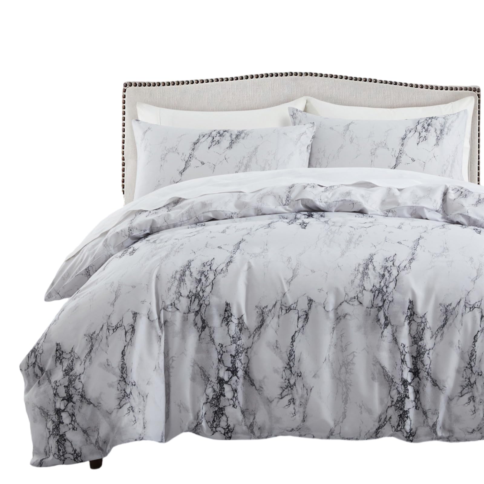Elnwnnkc Modern Lavishness Snow Plan Bedding Set 3 Part Ventilated Polyster Permanent Low Maintenance Bedroom Deck Contemporary Bedroom Set
