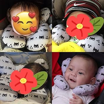 Buy Infant Stroller Head Neck Protection Pillow Baby Car Safety Seats Pillow Boys Girls Soft Adjustable Head