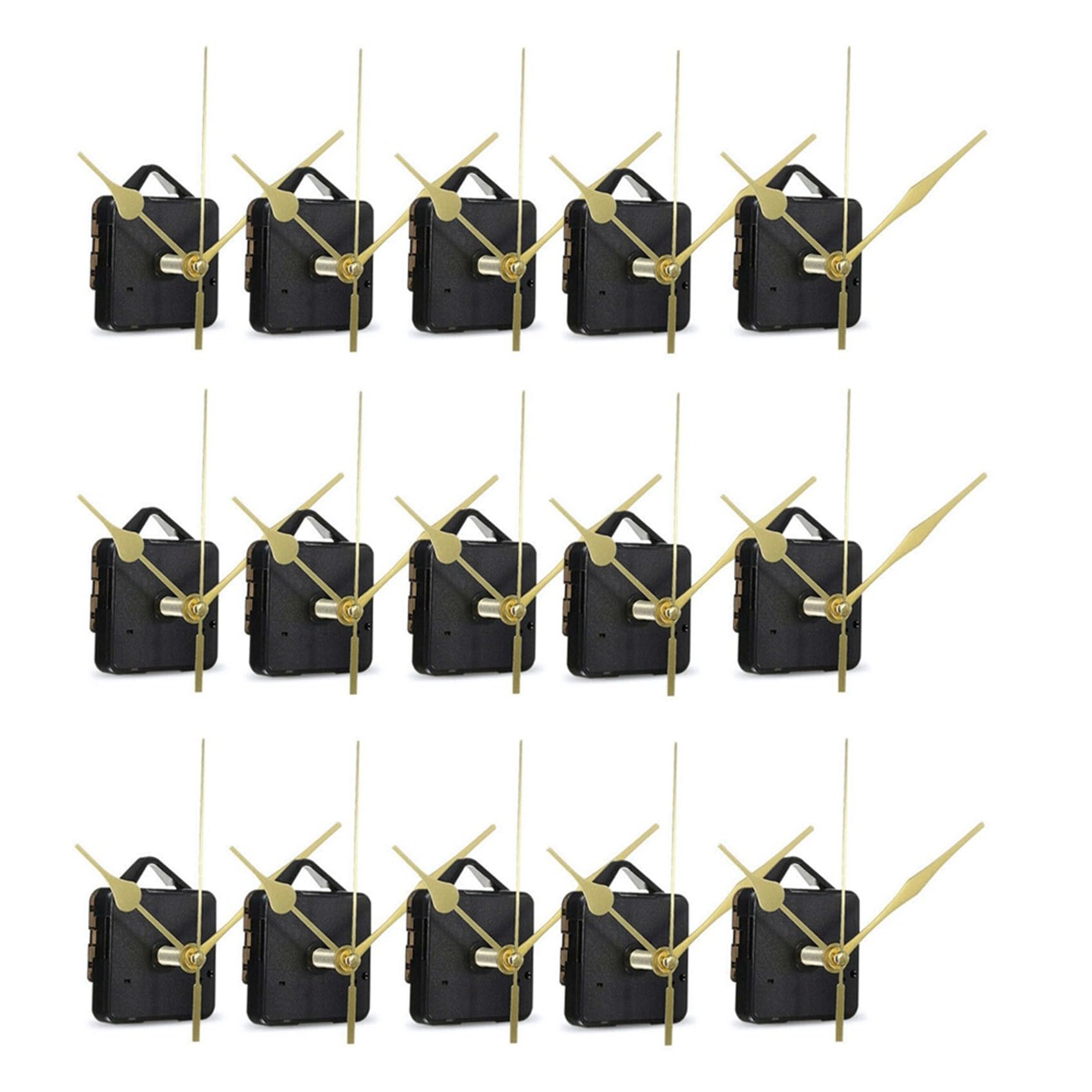 45 Pièces DIY Mouvement Silencieux Aiguilles Minutes Horloge Murale Quartz Mouvement Mécanisme Outils de Réparation Kits de Mécanisme D'Horloge