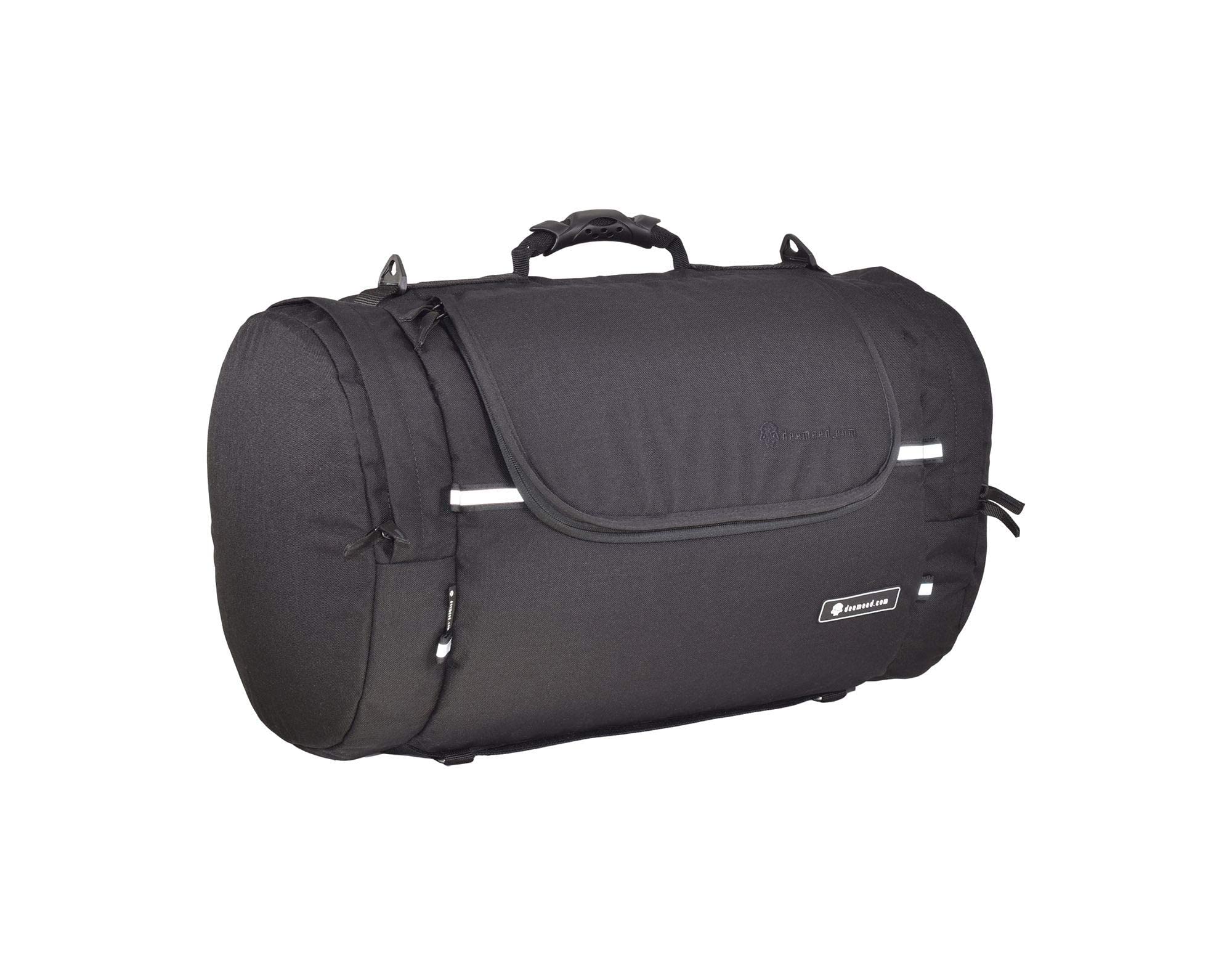 Motorrad Hecktasche, rollenförmig, aus wasserdichtem Cordura, 51 Liter Fassungsvermögen + zusätzliche Regenhülle inklusive (Cordura, L (51 L))