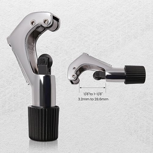 Miniatura 5 de maXpeedingrods Dobladora de tubos de 1/4 a 7/8 pulgadas, dobladora de tubos de trinquete de 90° hacia adelante/reversa de cobre con 7 troqueles,