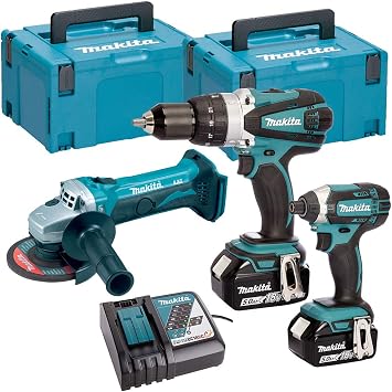 Makita T4TKIT-147 18V 3Pc Kit DHP458Z 