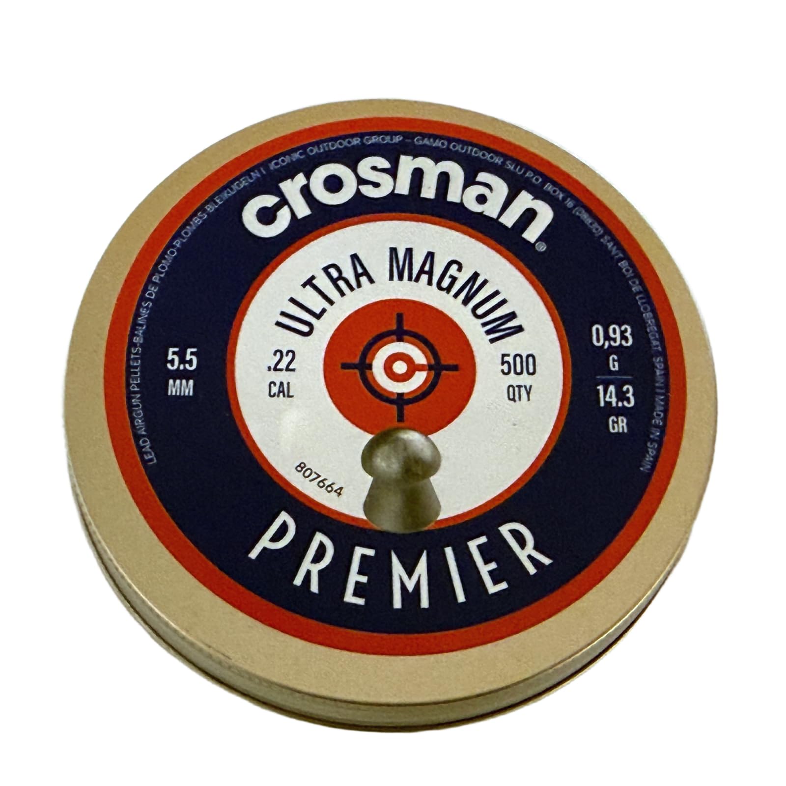 Domed .22 Air Gun Airgun Pellets 500 Tin 14.3gr Pest Control Hunting 6-11243