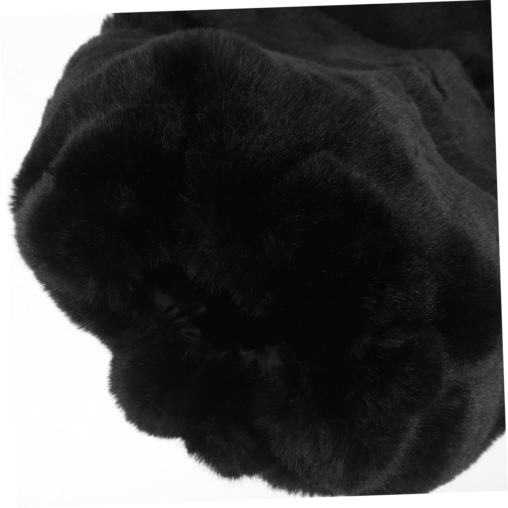 BESPORTBLE Scaldamuscoli Nera Lunghi Sintetica Pelliccia 30cm da Donna