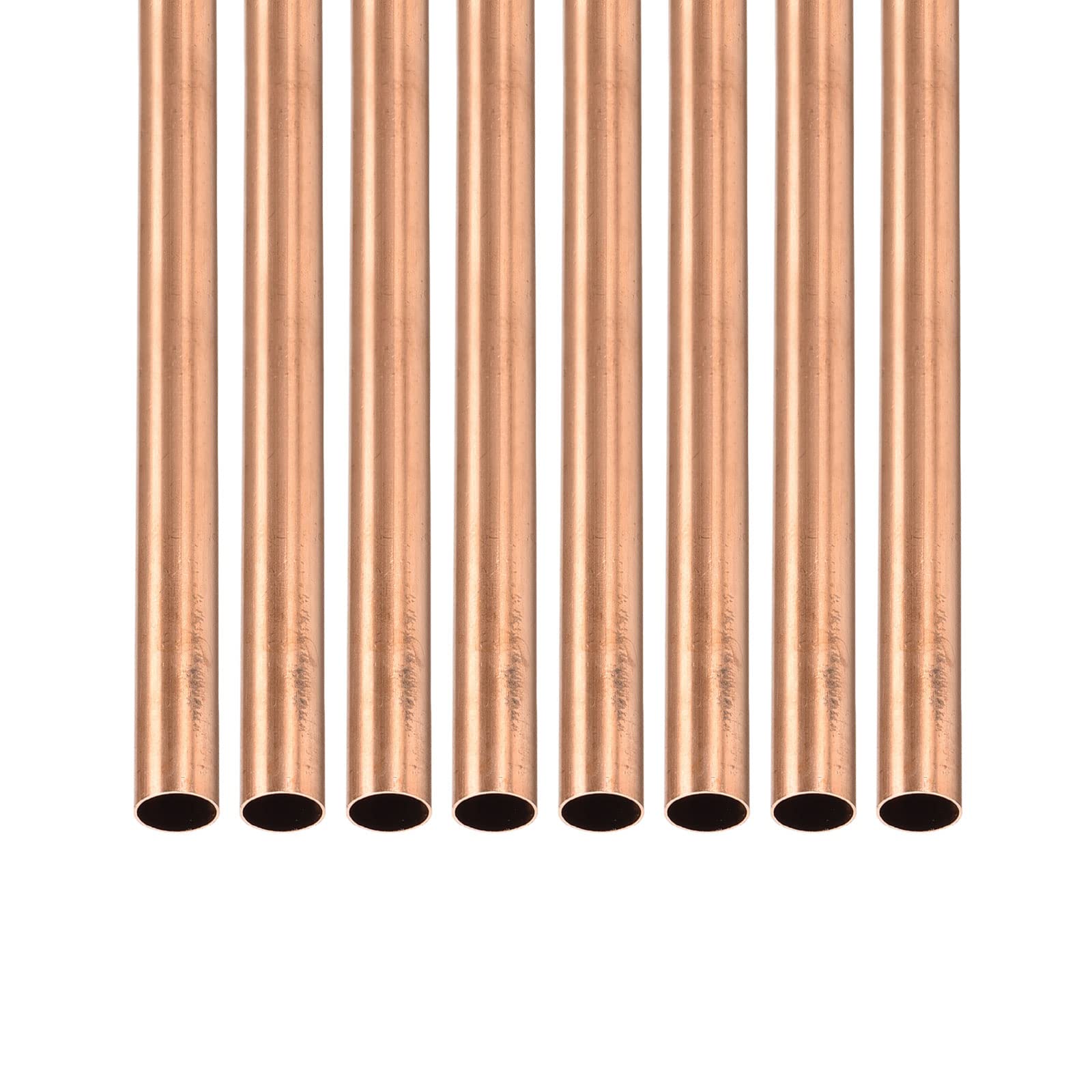 DTGN 7mm X 0.2mm X 300mm(ODxMuro TxL) Rame Tubo - 8pz - Buono Per Macchinari Attrezzatura Fai-da-te Decorativa Cornice - Rotondo Metallo Tubazione