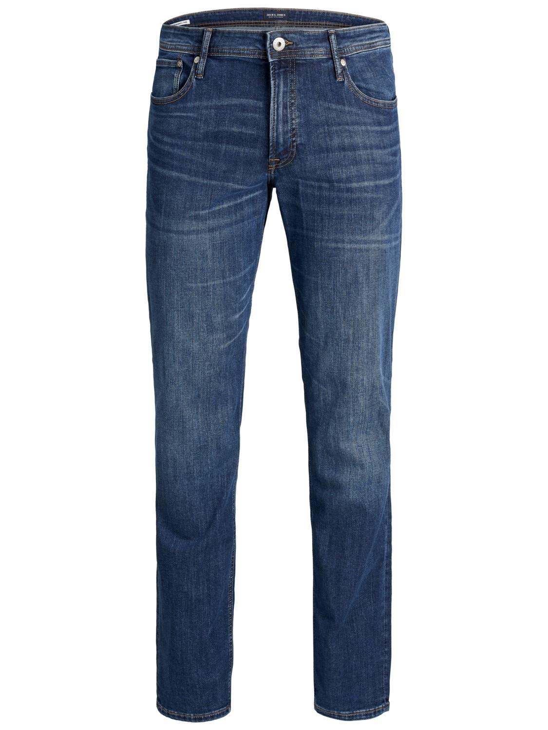 JACK & JONES mens Regular Fit Pants M Jeans (pack of 1) 32W / 30L Blue Denim