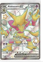 Pokémon - Alakazam ex 215/091 - Paldean Fates - Full Art Ultra Rare Trading Card