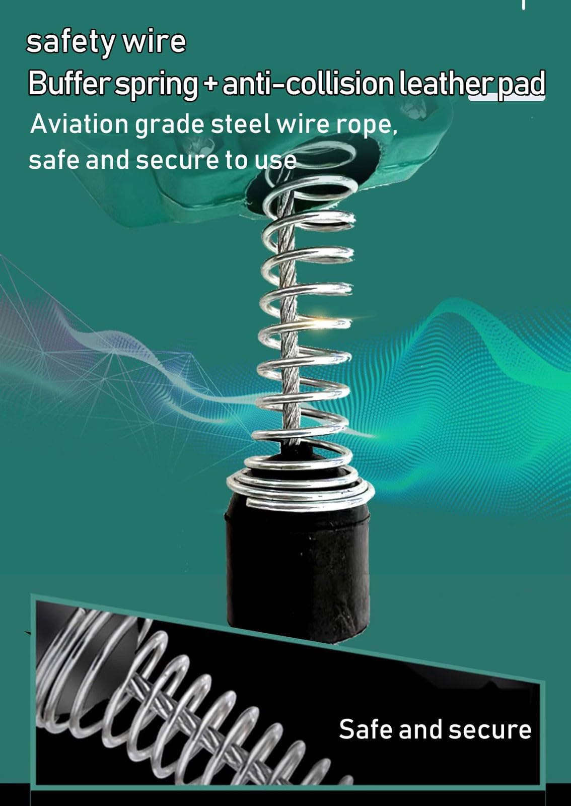 Dispositivo Anticaídas Retráctil, Arnes de Seguridad Anticaídas 3-20m con Estructura de Doble Bloqueo, Cable Anticaídas Autorretráctil para Andamio Construcción a Gran Altitud(Size:20m)