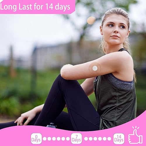 Miniatura 4 de HONYOU 60 unidades de parches adhesivos impermeables para sensores CGM, protectores de sensores Freestyle de 14 días y Libre 3 Plus, cinta adhesiva