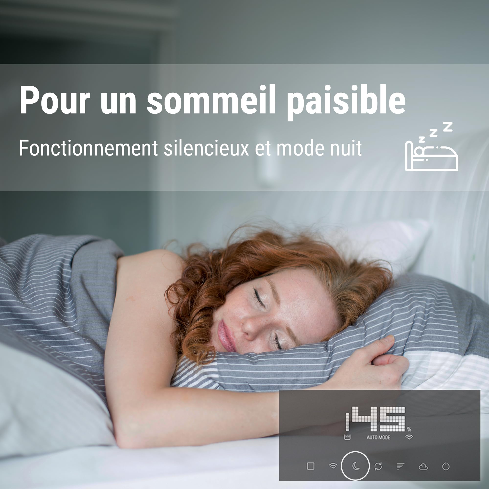 Stadler Form humidificateur Noah Pro, pour grandes pièces jusqu’à 200 m², forte puissance d’humidification, économe en énergie, 4 niveaux et mode turbo, hygrostat, WiFi, silencieux, blanc
