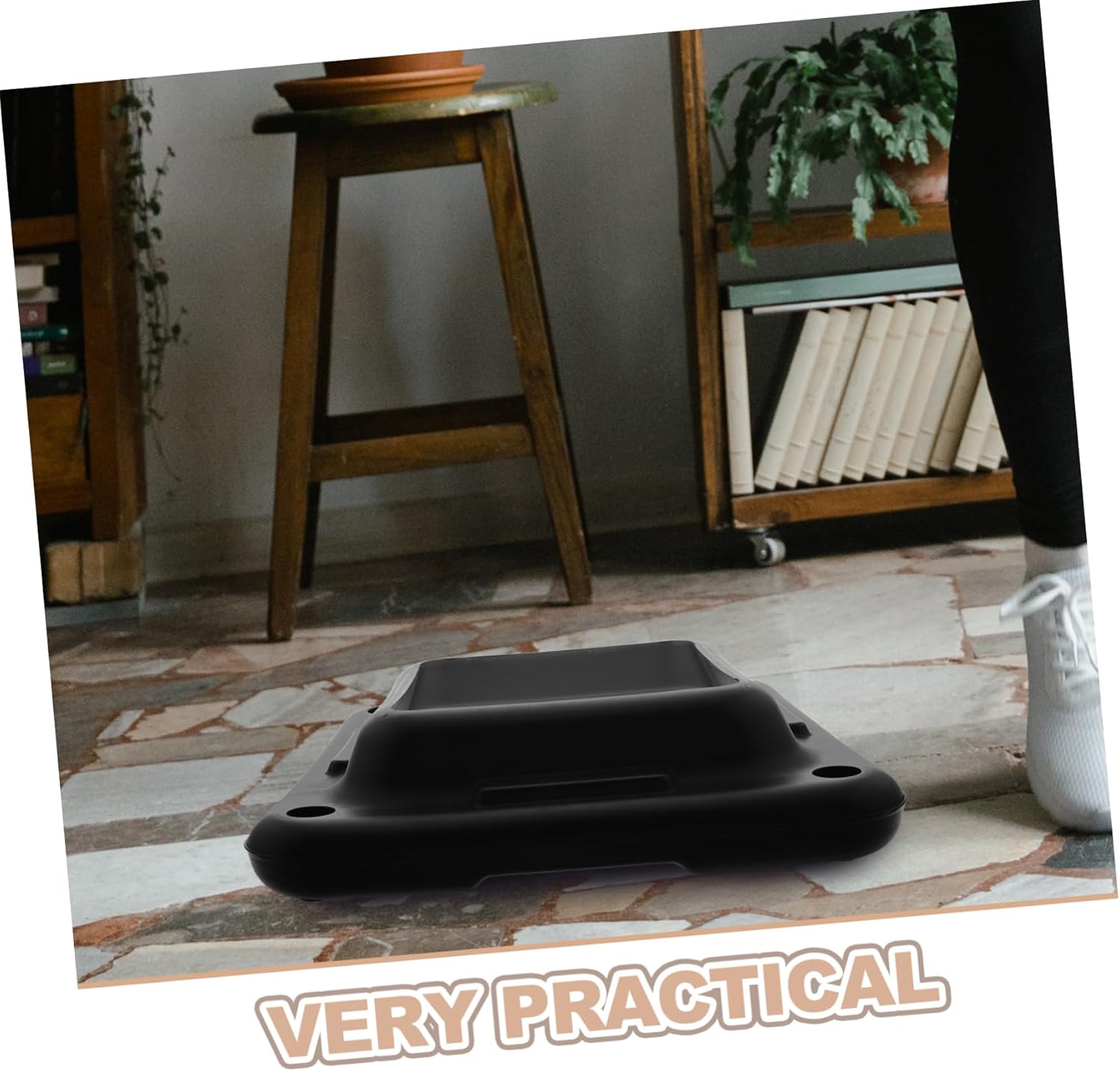 Yoga Step Stabilizer Tray Lightweight and Portable Base Holder for Gym Step Board -resistant Support for Safe Exercise Compatible Various