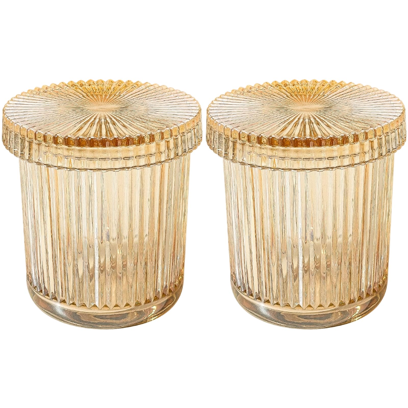 HZBB 2 Pieces Clear Glass Swab Organizers Set Hygienic Sealed Container for Vanity Countertop Storage Clear Glass Cosmetic Organizers