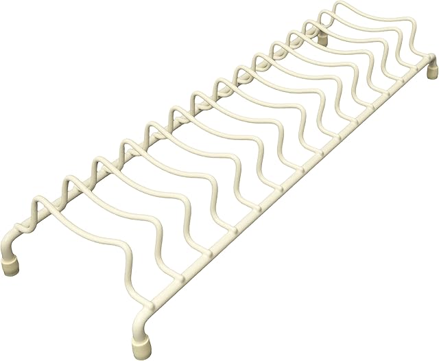 Delfinware Plate Rack, Metal, Cream, 39.5 x 13 x 6 cm