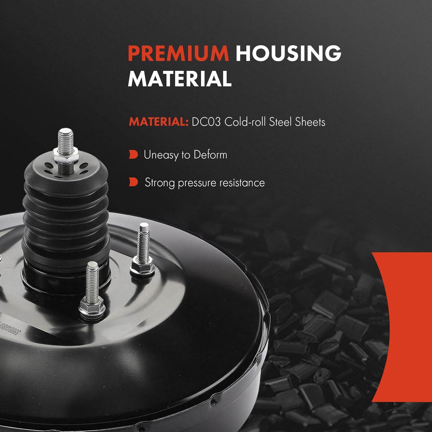 A-Premium Vacuum Power Brake Booster Without Sensor, Without Master Cylinder Compatible with Kia Models - Soul 2014-2019, Soul EV 2015-2016