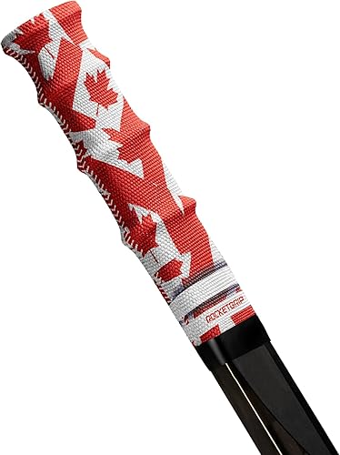 ROCKETGRIP Hockey Stick Replacement Grip  Hockey Stick Tape Alternative for Ice Hockey  Long-Lasting, Easy to Install, for Adults & Kids