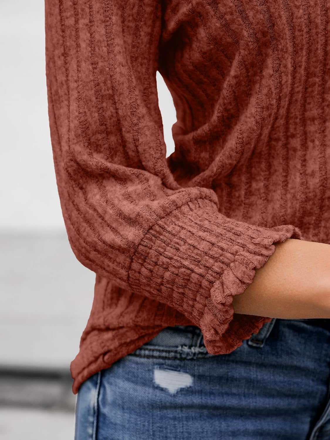 AUTOMET Womens 3/4 Sleeve Tops T Shirts Summer Sweater Round Neck Casual Top Ladies Tops Business Casual Blouses - Image 5