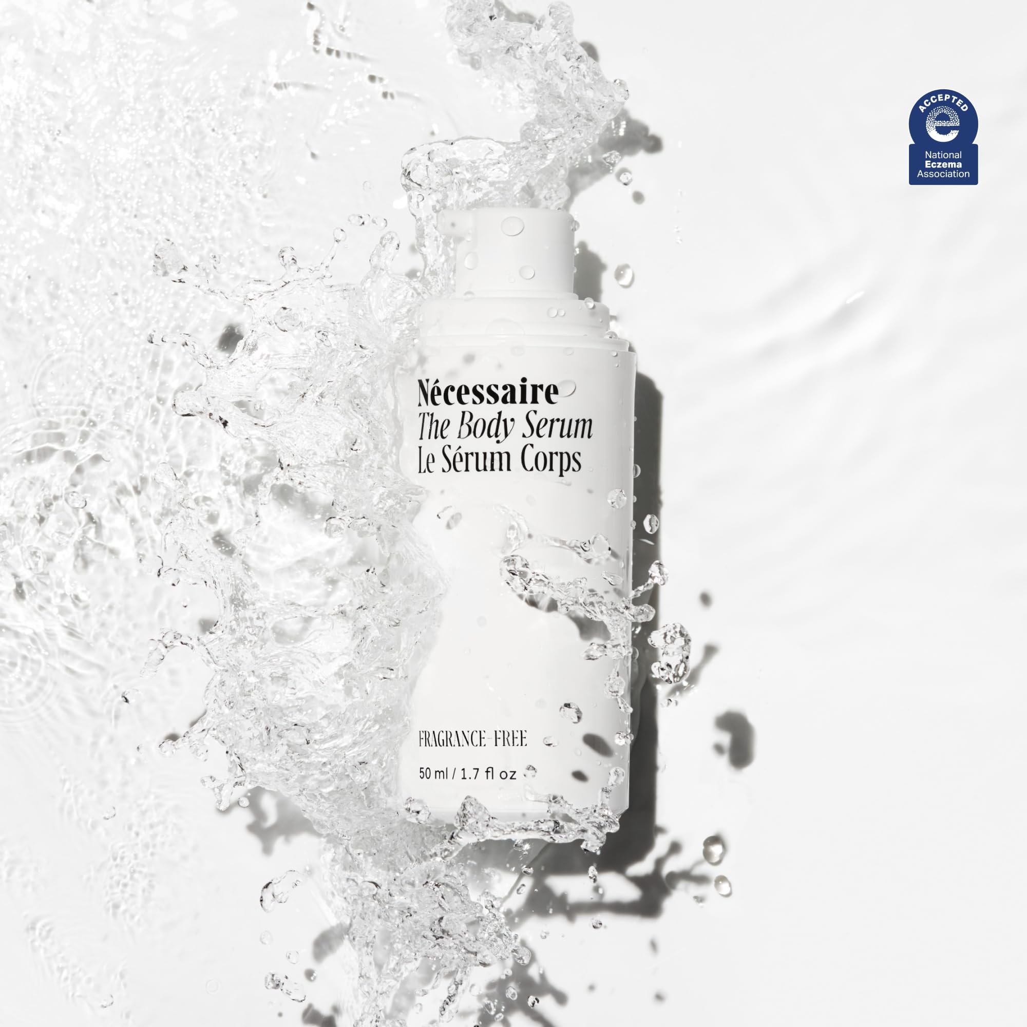 Nécessaire The Body Serum – Fragrance-Free Hyaluronic Acid Body Serum for Women+ Men. Niacinamide Firming Body Lotion – Fast-Absorbing for Sensitive + Eczema-Prone Skin. 150 ml / 5.1 fl oz.: 1.7 Fl Oz (Pack of 1)