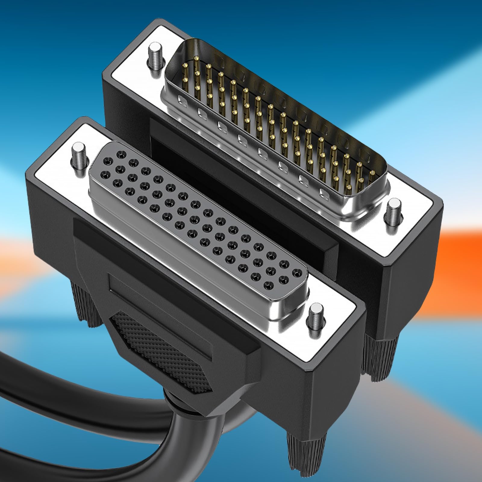 Maschio del PVC DB44 al porto parallelo di serie delle trecce del di alluminio del cavo femmina/maschio per il computer e le macchine
