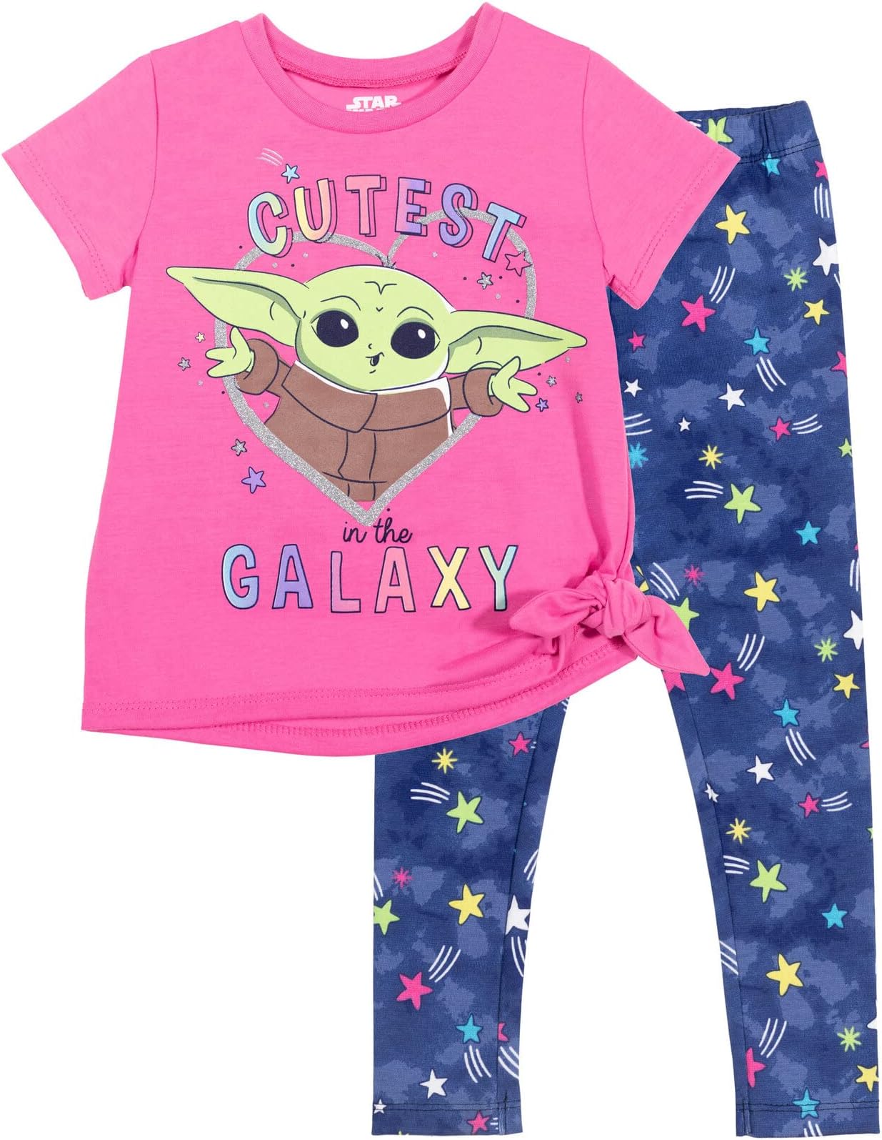 The Mandalorian Grogu T-Shirt and Leggings Outfit Set Infant to Big Kid Sizes (12 Months - 14-16)