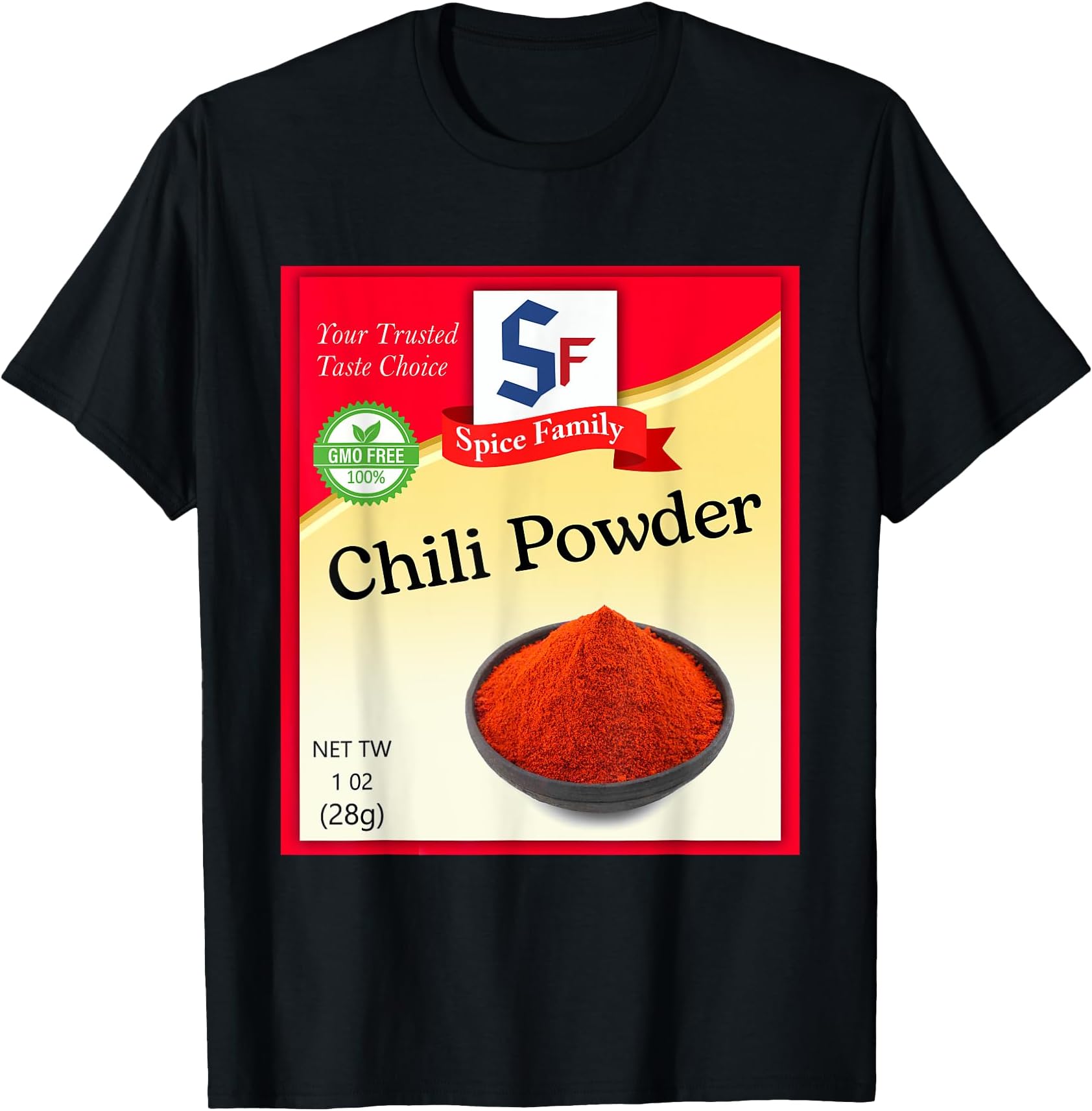 Chili Powder Condiment Costume Holiday Spice Costumes T-Shirt