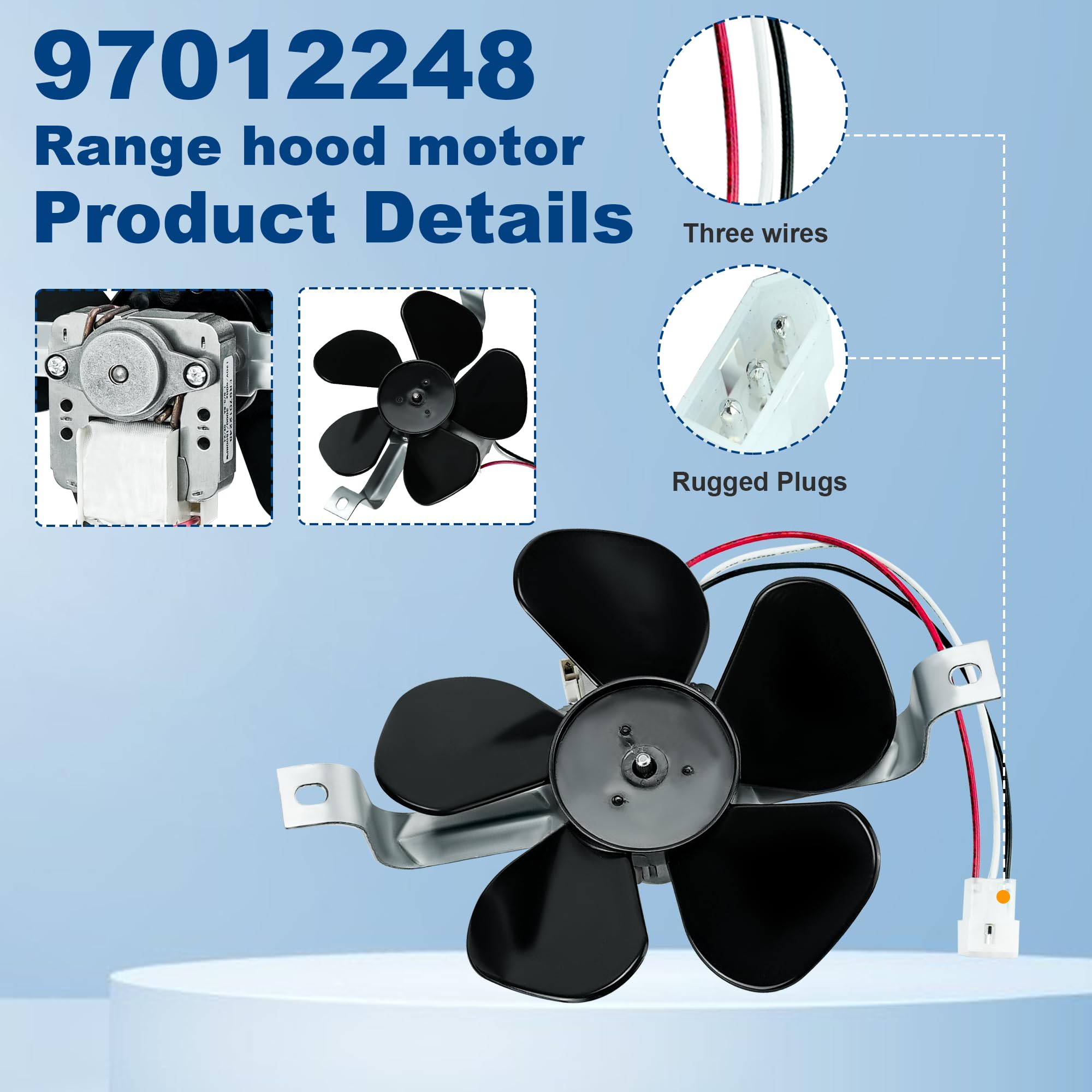 Amazon.com: 97012248 Range Hood Fan Motor S97012248 Replacement 