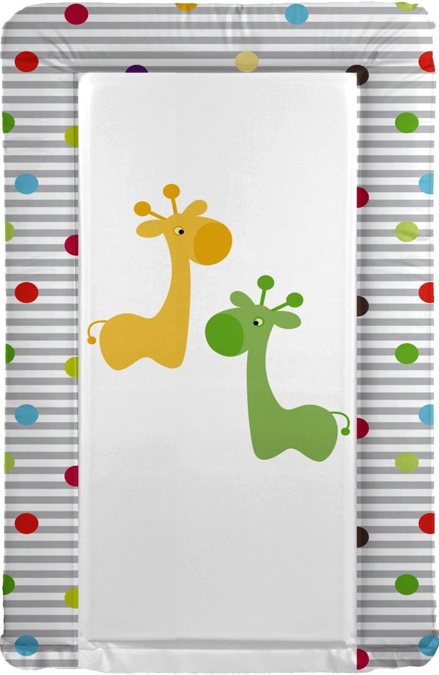 Baby Changing Mat Giraffe Friends Green Orange